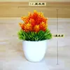 Decoração de casa criativa enfeites de flores plantas de simulação plantas em vasos bolas de grama bonsai árvores pequenas mini bolas redondas bolas de neve de cerejeira
