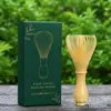 Batedor de matcha de plástico original, batedor de chá de resina fácil de limpar, adequado para uso doméstico e comercial, conjunto de caixa de presente com pincel de matcha
