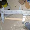 Colgante de palo de madera de béisbol de simulación material para pendientes de bricolaje colgante de llavero con colgante de ojo de oveja en stock