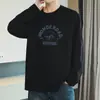 Camiseta de Manga Larga de Algodón Puro de Peso Pesado 260g para Hombre, Estilo Americano Holgado, Camisa para Usar por Debajo, Otoño e Invierno, Camisa Pequeña, Algodón Puro, Camisa de Otoño, Camiseta