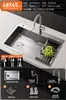 Fregadero de cocina, acero inoxidable 304, fregadero grande de un solo tazón bajo encimera, fregadero para el hogar, fregadero para lavar platos Yuyao