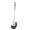 Cepillo para Inodoro para Uso Doméstico, Sin Ángulos Muertos, Cepillo Limpiador de Baño, Herramienta de Limpieza Montada en Pared con Mango Largo