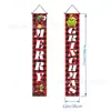 Temu Gran Venta Serie de Banderas Dobles Navideñas Impresión de Alta Definición Papá Noel Muñeco de Nieve Banderín Decorativo para Pasillo