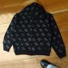 Ins Cross-border Trendy Carta Perfuração Quente Moda Solto High Street Style Cardigan Zipper Street Hip-hop Estilo Camisola Com Capuz