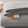 Sábanas Ajustables de Algodón Estilo Muji Populares Sábanas Ajustables Teñidas en Hilo de 40 Hilos 100% Algodón Puro Protector de Colchón Tatami Cubierta de Cama Clase A