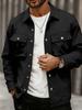 Comercio Exterior Transfronterizo Europeo y Americano Amazon Chaqueta Larga de Moda Casual Multibolsillos para Hombre Tendencia Delgada Ropa de Trabajo con Solapa