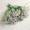 Amazon Hierba de Primavera Violeta Hierba Acuática Tela Estampada de Seda Flor Violeta Flor Artificial Decoración Exterior Flor Falsa Flor Artificial