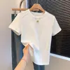 Camiseta de Manga Corta de Algodón Estilo Coreano Espiga 210g 40 Count para Mujer, Hombro Normal, Color Sólido, Corte Delgado, Top Adelgazante, Verano 21