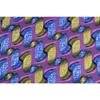 Tela de poliéster estampada africana Tela africana tipo wax patrón geométrico tela estampada a doble cara tela para comercio exterior suministro en stock
