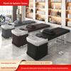 Novo estilo tailandês Shampoo Cama Cabeleireiro Salão de Cabeleireiro Lay-flat Punch Shampoo Cama Cerâmica Bacia Aço Inoxidável Barbeiro Shampoo Bed