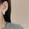 Pendientes de Flor Destello Diamante Perla 2025 Nueva Moda Elegantes Versátiles Sentido de Alta Gama Pendientes de Nicho Simples para Mujer