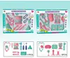 Casa de Brinquedo Educacional para Educação Infantil Transfronteiriça Conjunto de Brinquedos com Ferramentas Médicas Simuladas Caixa Organizadora para Brincadeiras de Faz de Conta Audição e Injeção