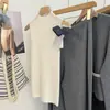 Shanghai Dan Nong Tejido/2026 Sin Costuras Lana Fina Otoño/Invierno Chaleco de Cuello Alto Traje de Suéter para Mujer Capa Base