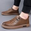 Zapatos de hombre primavera 2024 nuevos zapatos casuales de hombre versátiles de moda zapatos de tabla de hombre zapatos de cuero realmente súper suaves zapatos de cuero transpirable para hombre