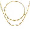 Collar de Acero de Titanio Nuevo Producto Transfronterizo para Mujer de Gama Alta Otoño e Invierno Collar Chapado en Oro Conjunto de Joyería de Lujo Ligero Nicho Venta al por Mayor de Joyería