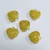 Accesorios DIY Colgantes en Forma de Corazón Charms para Ropa Collar Joyería Corazón de Melocotón Cobre Fundido Latón en Blanco Diseños Creativos