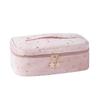 Bolsa de cosméticos estilo ins, bolsa de lavado grande de terciopelo, bolsa de viaje portátil, bolsa de almacenamiento de cosméticos, bolsa de lavado portátil