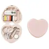 Mini caja de costura estilo nórdico portátil kit de costura pequeño juego combinado de herramientas de costura suministros para hotel al por mayor