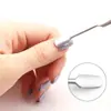 Lima de uñas de acero inoxidable de doble cara, Lima Popon, Lima de uñas, Pulidora de uñas, Juego de herramientas de manicura para pulir y dar forma