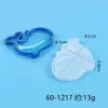 Molde de Resina DIY Série Animais Marinhos Molde de Silicone com Areia Movediça Pingente de Chaveiro Ornamento Molde de Estrela do Mar
