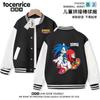 Ropa de Anime Chaqueta Niños Ropa de Niños Sonic Manga Larga Uniforme de Béisbol Patrón de Dibujos Animados Primavera y Otoño Tendencia Ins