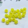 Directo de fábrica color AB transparente chapado cuentas redondas DIY accesorios para el cabello cuerda para el cabello pulsera accesorios simples cuentas fluorescentes venta al por mayor