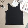 Camisola de Invierno con Tirantes para Mujer Ropa Exterior Interior Talla Grande Ajustada Alta Elasticidad Ajustada Color Sólido Top Básico Corto