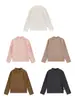 Camada Base Infantil Wuli Bu Yi Inverno Novo Estilo Gola Meia Alta Infantil Camiseta Térmica Justa Simples Top para Menina