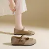 Zapatos planos estilo Mary Jane de punta baja con hebilla para mujer, nueva colección de otoño, suaves y modernos, versátiles, ligeros y de suela plana