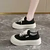 Zapatos de Lona Nuanfenglai para Mujer 2026 Nuevos de Otoño Más Vendidos Zapatos Chunky Estilo Delgado Suela Gruesa Tenis que Aumentan la Altura