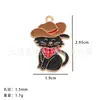 Pulseira Colar com Pingente Pequeno de Cowboy Ocidental Acessórios de Joias DIY Pintura a Óleo Cavalo Chapéu Cabeça de Touro Botas Pingente de Gato