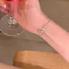 Pulsera Ajustable Flor de Copo de Nieve de Zirconia Lujo Accesible Pulsera de Gama Alta Diseño de Moda Versátil Joyería de Mano de Nicho para Mujeres