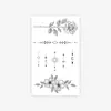 Pegatinas de Tatuaje de Línea de Flor Nueva Transfronteriza Estilo Dedo Brazo Ins Tatuajes Simples Personalizados de Gama Alta