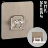 Gancho Transparente Sem Marcação e Sem Furos, Gancho de Garra Adesivo Multifuncional para Casa Sem Marcação, Gancho Adesivo Forte, Fecho de Velcro, Gancho para Casaco e Chapéu