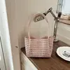 Bolsa de Playa Calada de Verano 2026 Bolso Tejido Bolso Cesta de Nicho de Verano Bolso de Mano para Vacaciones en la Costa Bolso de Hombro