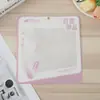 Empaque de máscara de moda transparente rosa directo de fábrica bolsa autosellante texto película mate compuesta bolsa autosellante bolsa de plástico