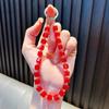 Llavero con cuentas de azúcar y cristales para teléfono móvil, colgante para muñeca, llavero para coche, regalo al por mayor