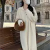 2026 Nuevo Estilo Perezoso Francés Otoño/Invierno Sentido del Diseño Cuello Pequeño Holgado Casual Moda Vestido Mujer