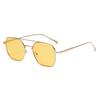 Gafas de sol metálicas decorativas Jamie 3545 con montura cuadrada personalizada y doble puente Se pueden equipar con lentes graduados anti luz azul
