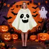 Disfraz de Cosplay de Halloween Capa con Capucha Fantasma Capa para Adultos Niños Ropa de Cosplay para Mujeres