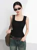 Top plisado para mujer, diseño único, top sin mangas para verano, adecuado para usar solo o en capas, sin copas, ropa de mujer Issey Miyake