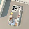 Muñeco de Animal Aplicable iPhone 18 Pro Max Funda de Teléfono Espejo Brillo Aceitoso 17 Nuevo 16 Dibujos Animados 15 14 Personalizado