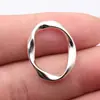 25x20mm 1.7g Multicolor DIY Accesorios Hechos a Mano Irregular Hueco Retorcido Geométrico Ovalado Colgante de Anillo
