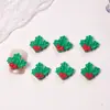 Joias de Resina Diamante Desenho Animado de Natal para Unhas Floco de Neve Fofo Chapéu Papai Noel Acessórios para Unhas DIY