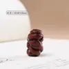 Sándalo Morado Tallado Zodiaco Serpiente Abalorio Espaciador con Agujero Pasante DIY Tendencia Nacional Llavero Personalizado para Teléfono Colgante Pulsera Encanto