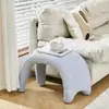 Banqueta para Cambiar Zapatos con Temática de Gatos para Entrada de Casa, Taburete Pequeño para Recibidor, Taburete tipo Puff para Vestíbulo, Taburete de Tocador Estilo Crema