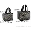 Internet Celebrity Ins Houndstooth Saco Cosmético R Letra Estilo Coreano Saco de Armazenamento de Cosméticos Moda Portátil Grande Capacidade Múmia Bolsa