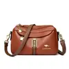 Bolso bandolera simple de moda para mujer, nuevo, versátil, textura de cuero suave, lujo ligero, casual, bandolera única, simple