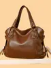 Bolso Retro de Comercio Exterior Transfronterizo para Mujer Nuevo Color Sólido Simple para Viaje de Negocios Gran Capacidad Bolso de Madre Bolso de Hombro Cruzado