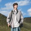 Los adolescentes de estilo japonés usan camisa de hombre, chaqueta de manga larga, camisa apilada de gran tamaño, camisa de moda de marca Ruffian Handsome